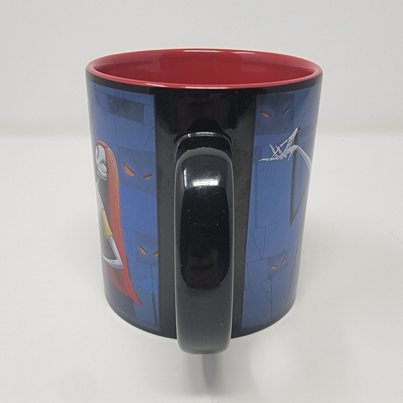 Disney Nightmare Before Christmas Jack & Sally Xlarge Ceramic 20 oz Mug Red Blue - Picture 5 of 6